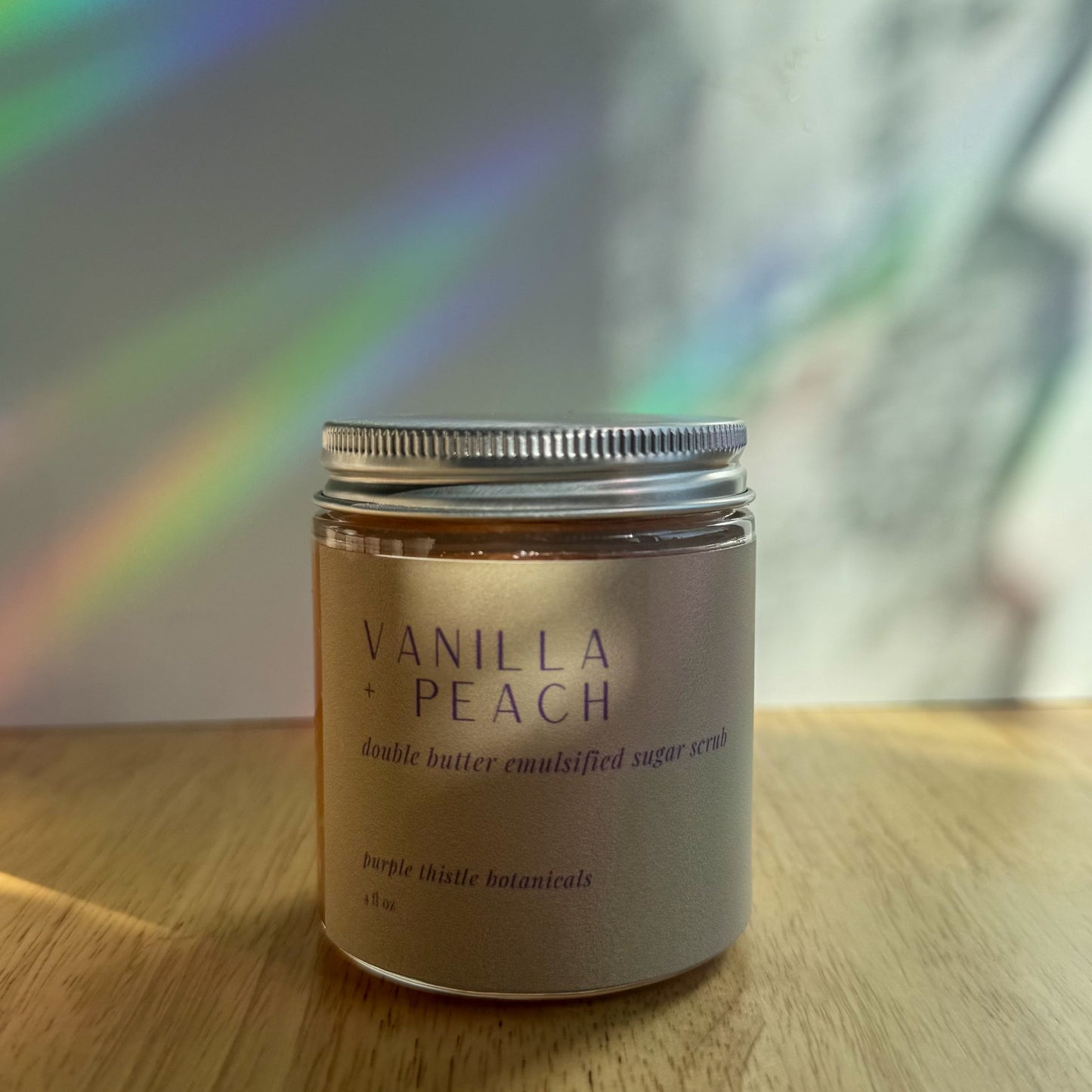 Vanilla + Peach Double Butter Emulsified Sugar Scrub