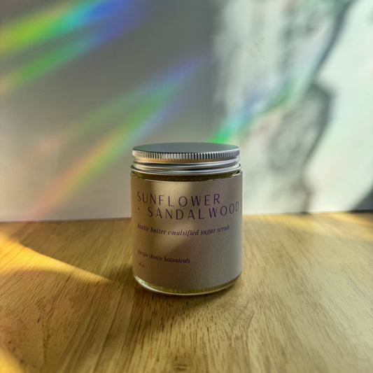 Sunflower Sandalwood Double Butter Emulsified Sugar Scrub