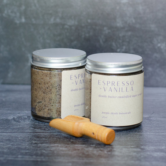Espresso + Vanilla Double Butter Emulsified Sugar Scrub