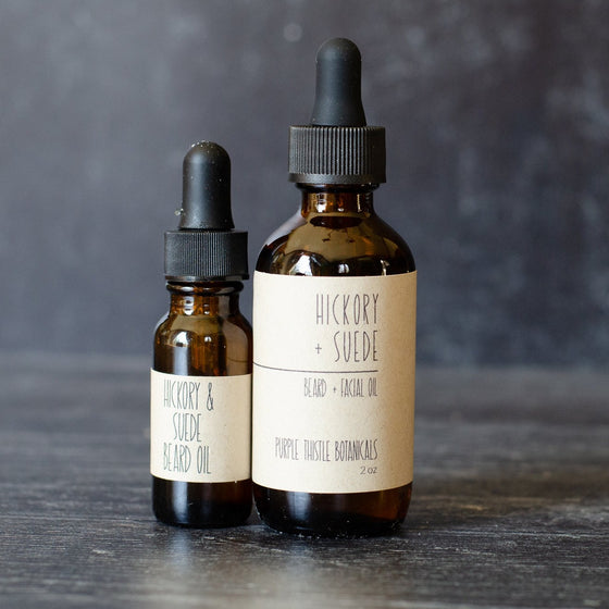Hickory + Suede Beard Oil